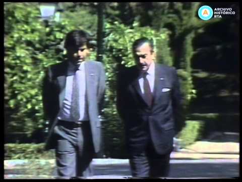 [Alfonsín en España: Reunión cumbre con Felipe González en la Moncloa]
